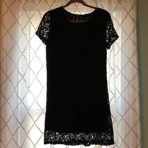 Black lace dress